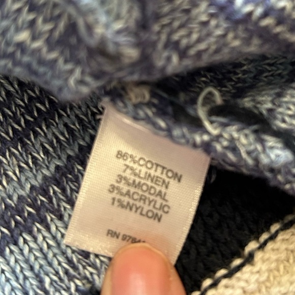 J. Jill Striped Button Front Knit Cardigan - Picture 7 of 9